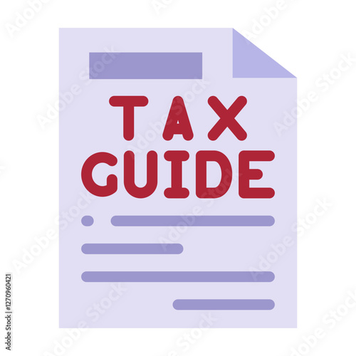 Tax Guide Vector Design Icon Style