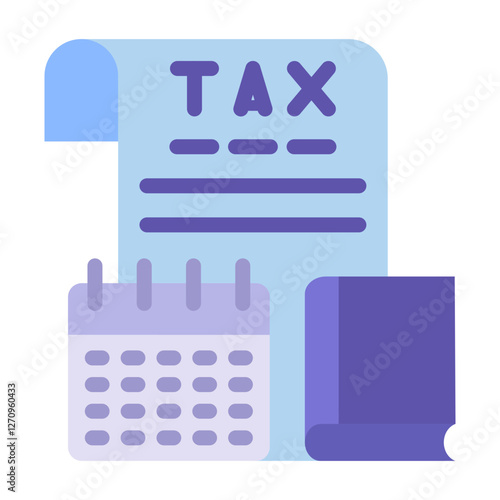 Tax Library Vector Design Icon Style