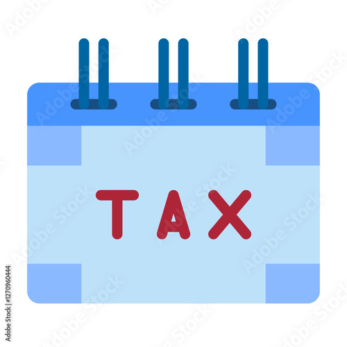 Tax Calendar Vector Design Icon Style