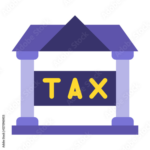 Tax Court Vector Design Icon Style