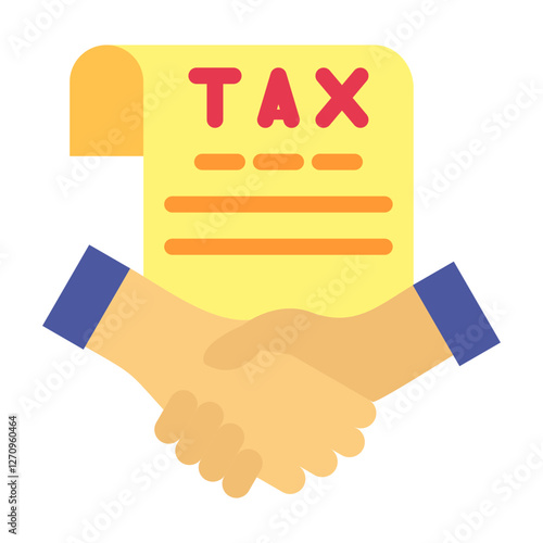 Tax Settlement Vector Design Icon Style