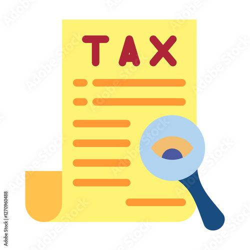 Tax Investigation Vector Design Icon Style
