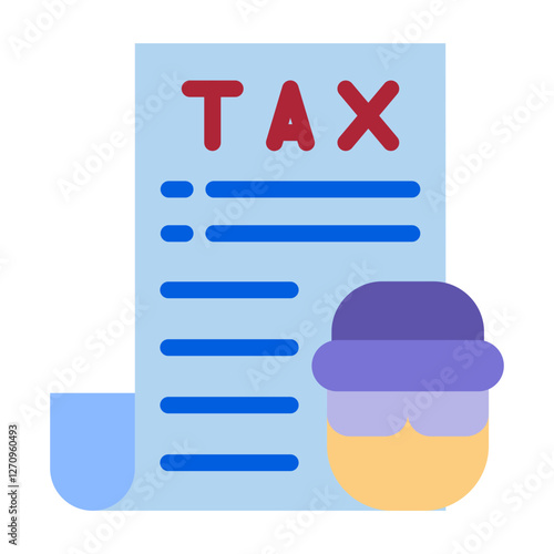 Tax Fraud Vector Design Icon Style