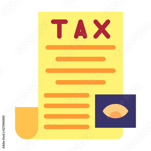Tax Review Vector Design Icon Style