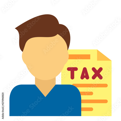 Tax Counseling Vector Design Icon Style
