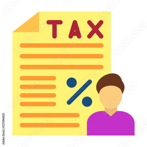 Tax Consultation Vector Design Icon Style