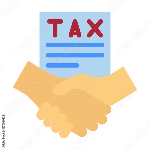 Tax Settlement Vector Design Icon Style