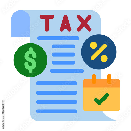 Tax Planning Vector Design Icon Style