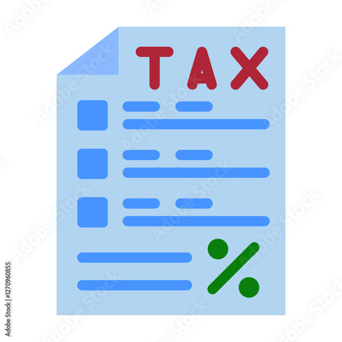 Tax Strategy Vector Design Icon Style