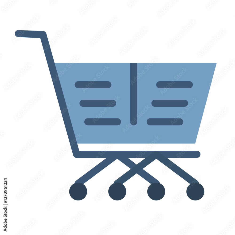 Shopping Cart Vector Design Icon Style Shopping Cart Vector Design Icon Style