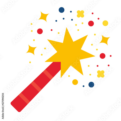 Magic Wand Vector Design Icon Style