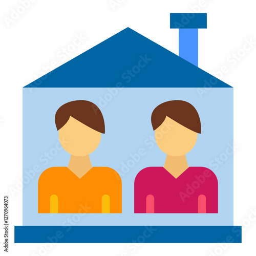 Communal Living Vector Design Icon Style