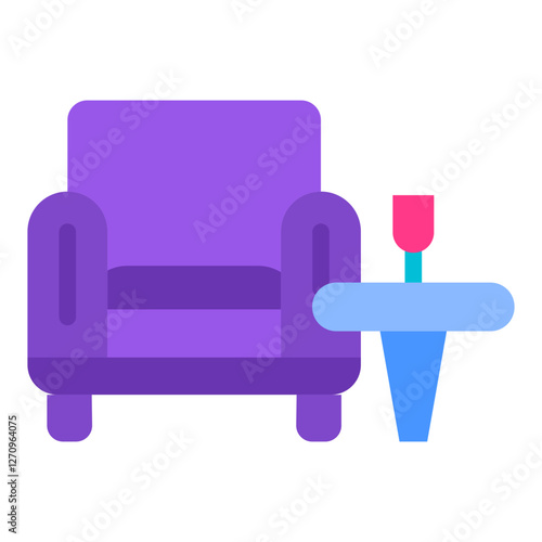 Social Lounge Vector Design Icon Style