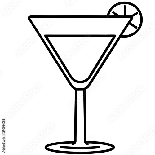 Cocktail Glass Vector Art