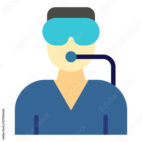 Diver Vector Design Icon Style