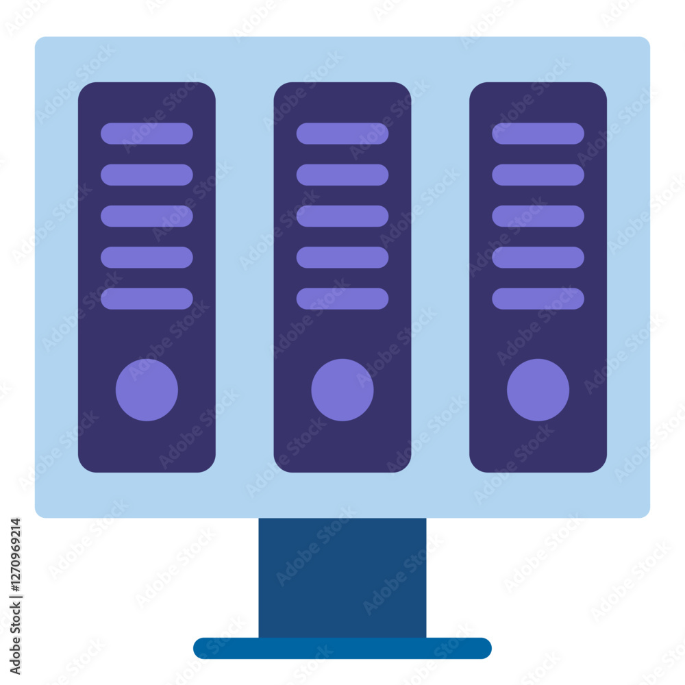 Digital Archive Vector Design Icon Style Digital Archive Vector Design Icon Style