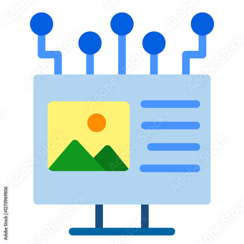 Digital Magazine Vector Design Icon Style
