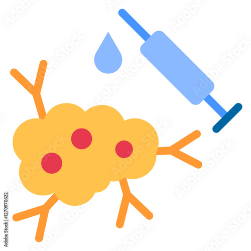 Immunotherapy Vector Design Icon Style