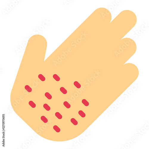 Allergic Dermatitis Vector Design Icon Style