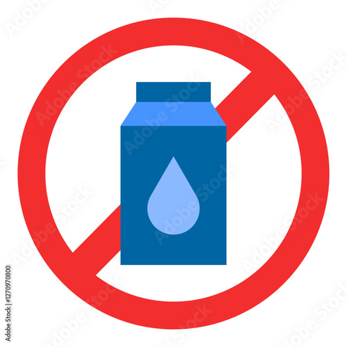 Milk Allergy Vector Design Icon Style