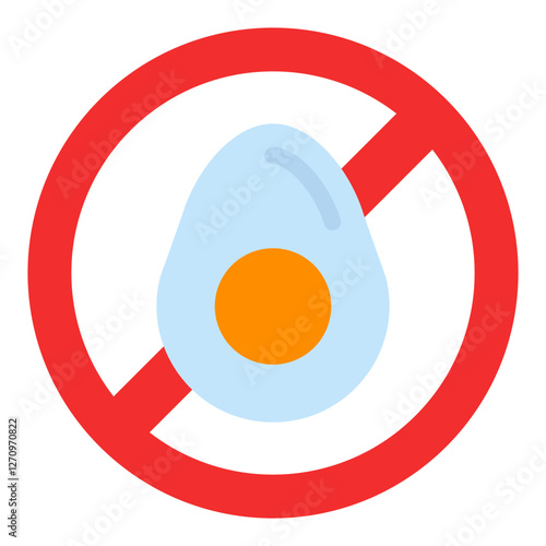 Egg Allergy Vector Design Icon Style