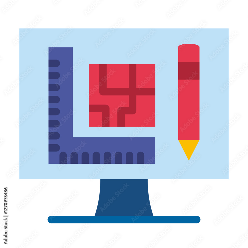 Technical Design Vector Design Icon Style Technical Design Vector Design Icon Style