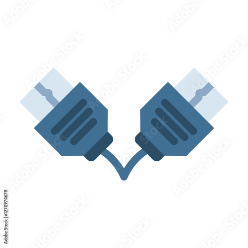 HDMI Cable Coil Vector Design Icon Style
