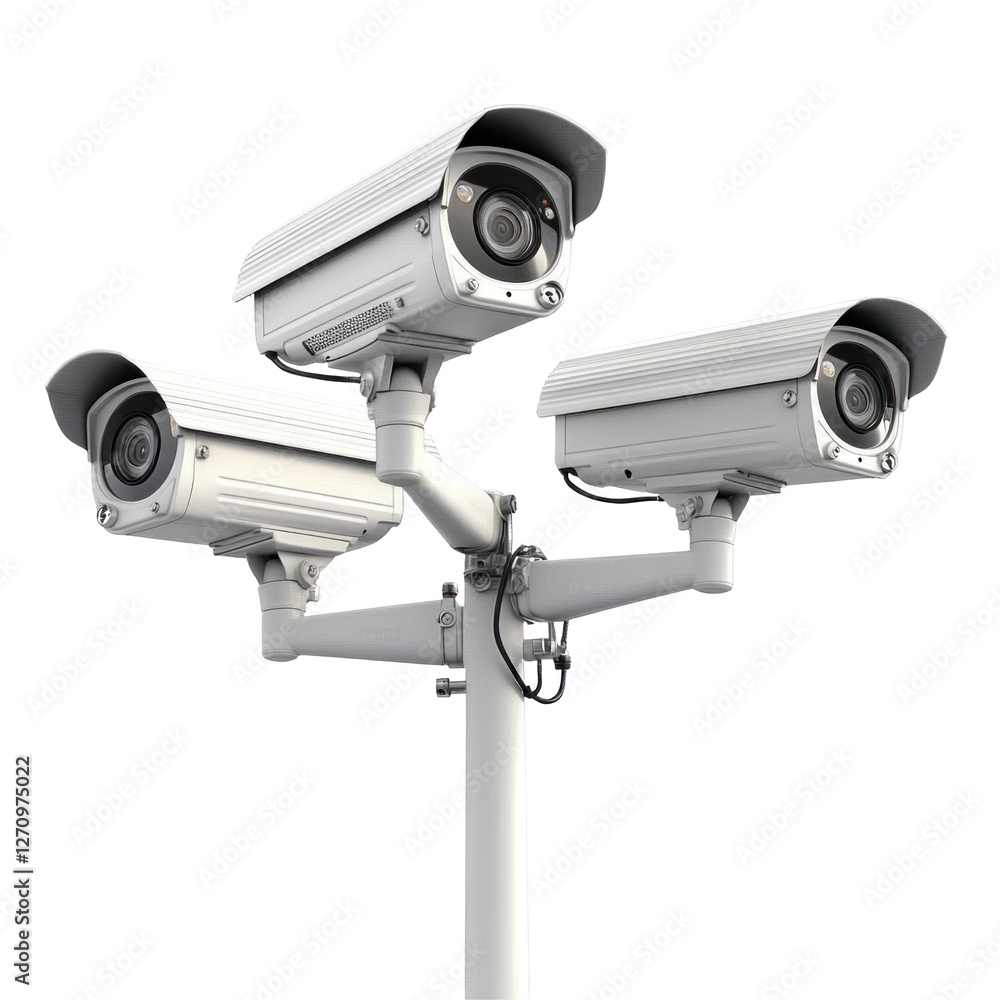 security camera isolated on white background security camera isolated on white background