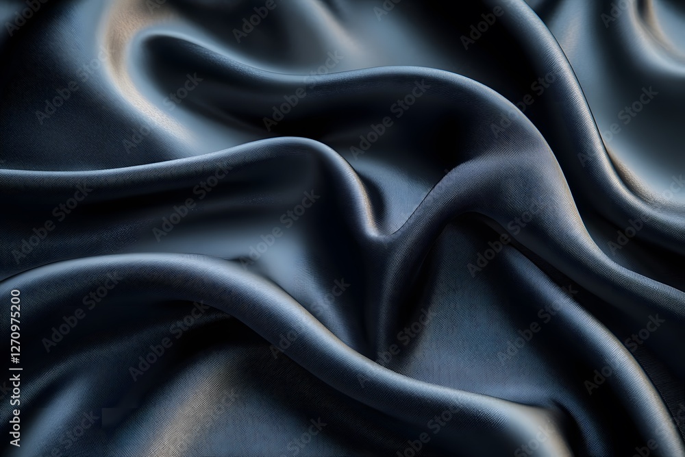 Luxurious Black Silk Fabric Texture for Design and Fashion Backgrounds Luxurious Black Silk Fabric Texture for Design and Fashion Backgrounds