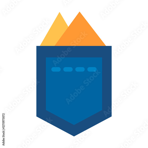 Pocket Square Vector Design Icon Style