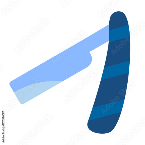 Straight Razor Vector Design Icon Style