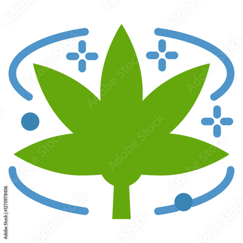 Ganja Galaxy Vector Design Icon Style