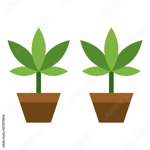 Pot Pathway Vector Design Icon Style