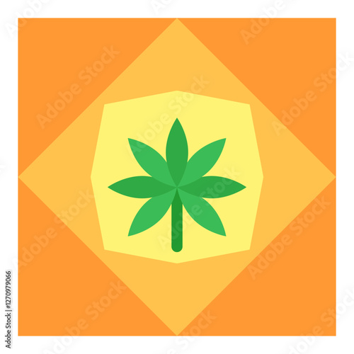 Ganja Grid Vector Design Icon Style