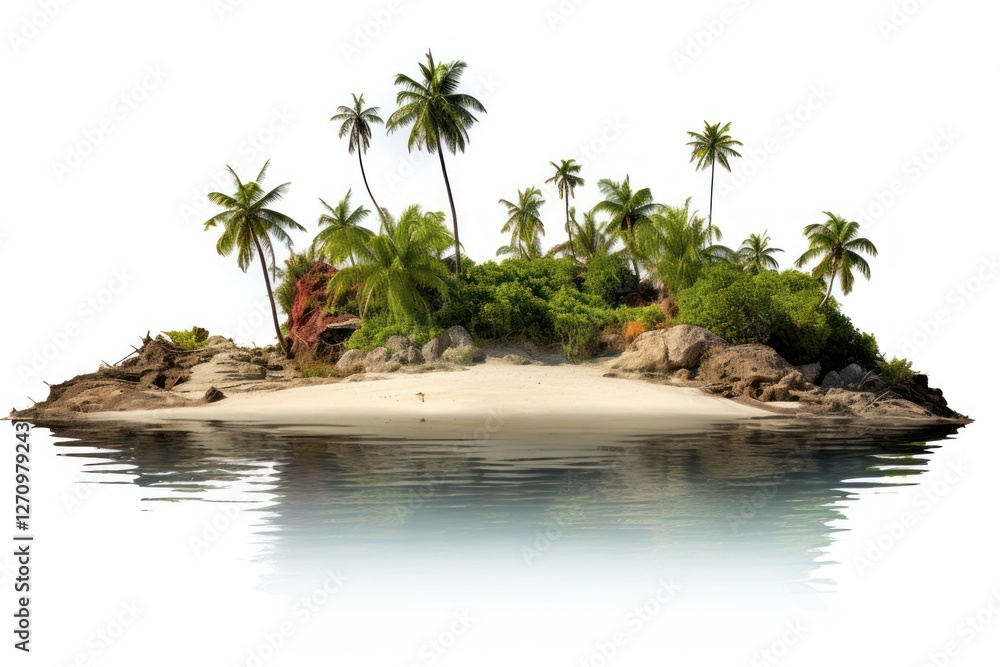 Fototapeta premium Island landscape border nature outdoors beach.
