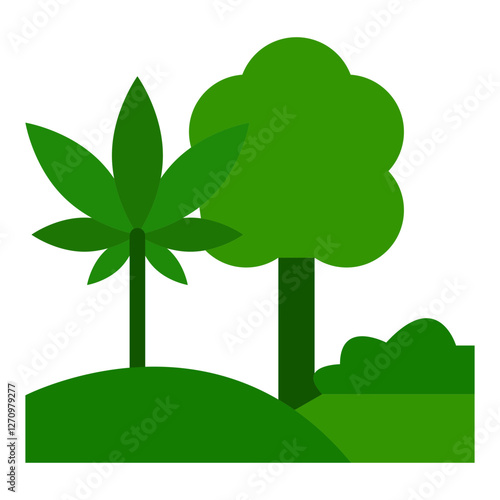 Green Garden Vector Design Icon Style