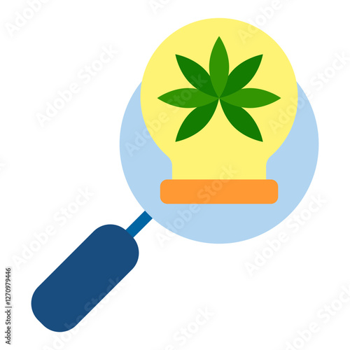 Indica Insight Vector Design Icon Style