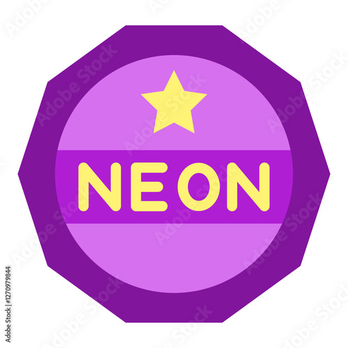Neon Nova Vector Design Icon Style