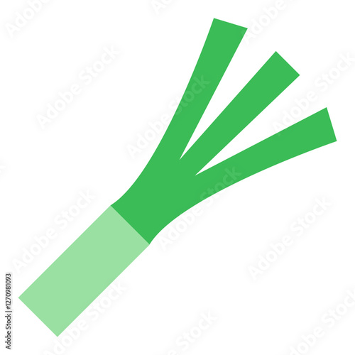 Leek Vector Design Icon Style