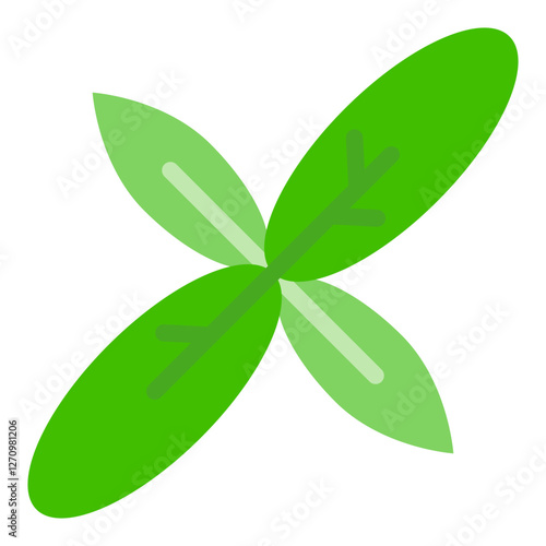 Basil Vector Design Icon Style