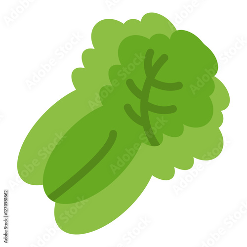 Napa Cabbage Vector Design Icon Style