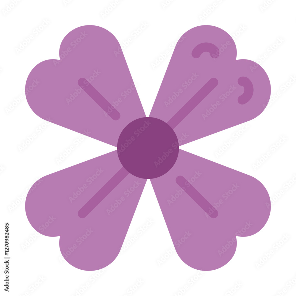 Chinese Mallow Vector Design Icon Style Chinese Mallow Vector Design Icon Style