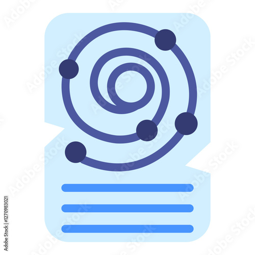 Cosmic Chronicle Vector Design Icon Style