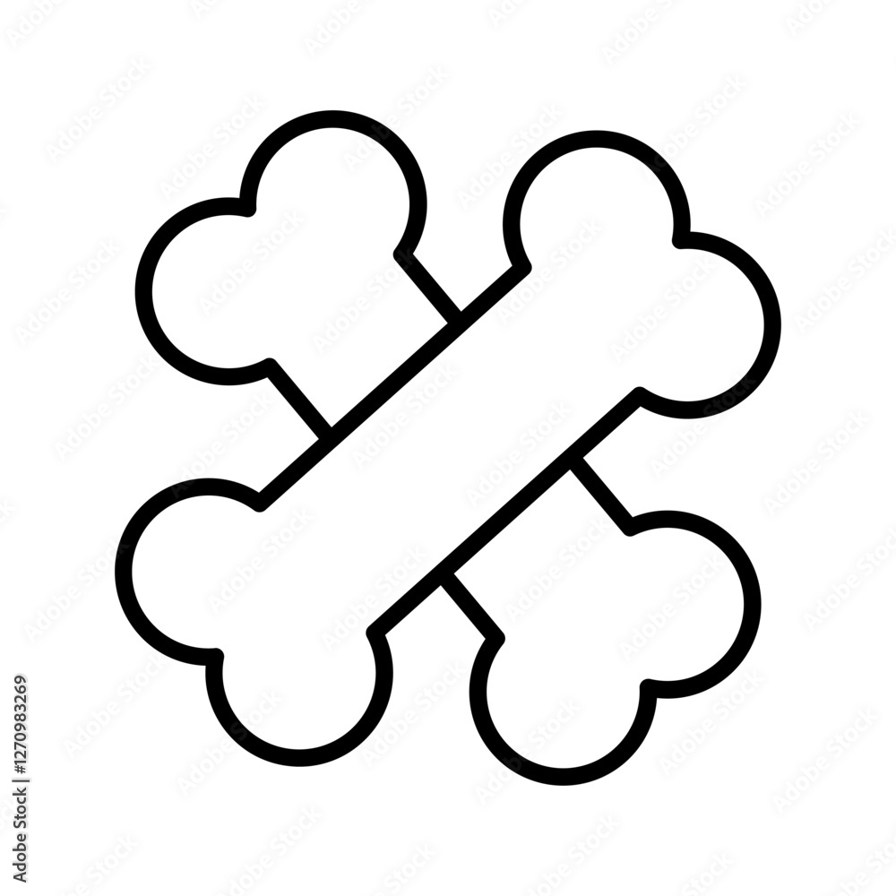 Bones Vector Icon Bones Vector Icon