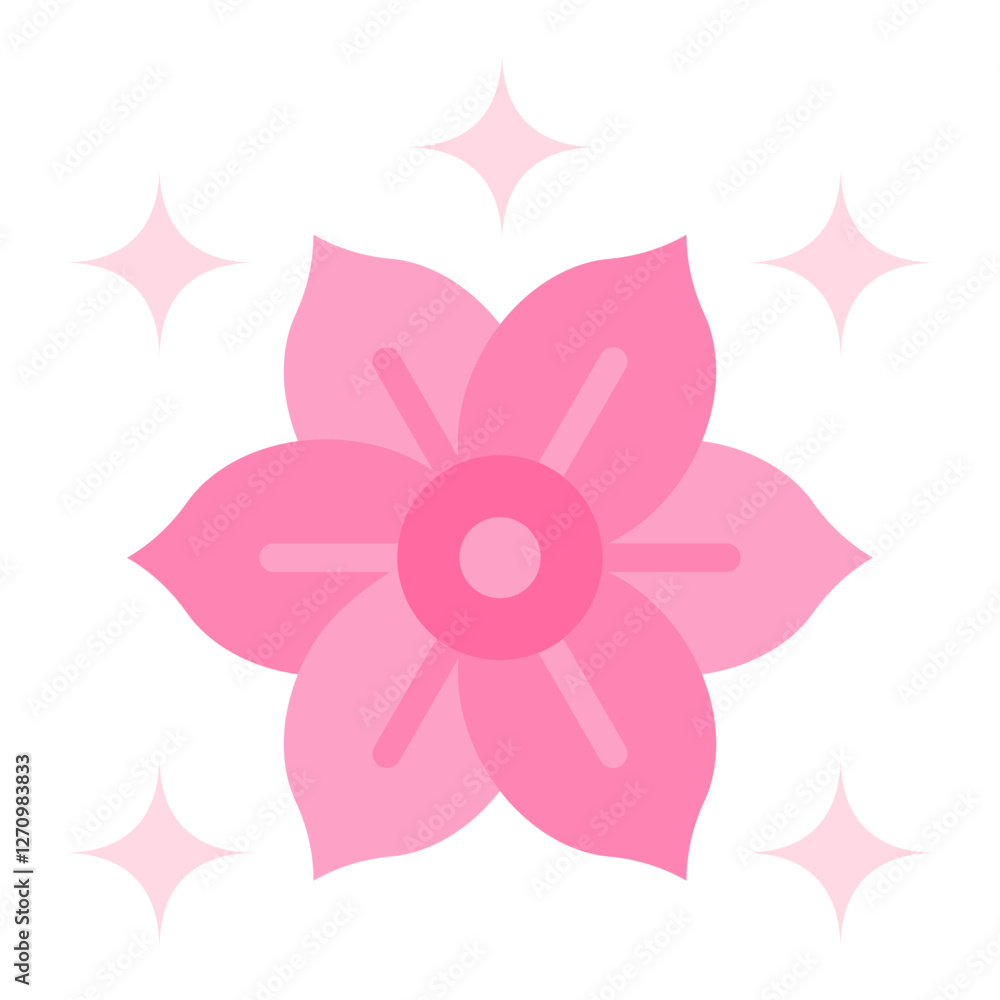 Sakura Sparks Vector Design Icon Style Sakura Sparks Vector Design Icon Style