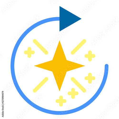 Renewal Radiance Vector Design Icon Style