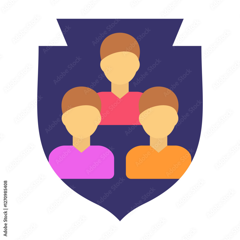 Unity Shield Vector Design Icon Style Unity Shield Vector Design Icon Style