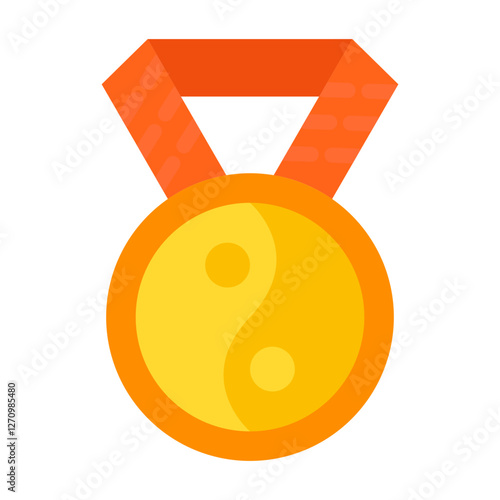 Harmony Medal Vector Design Icon Style