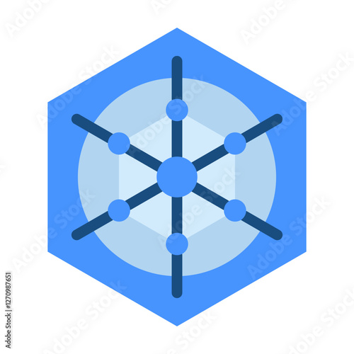 Radar Plot Emblem Vector Design Icon Style