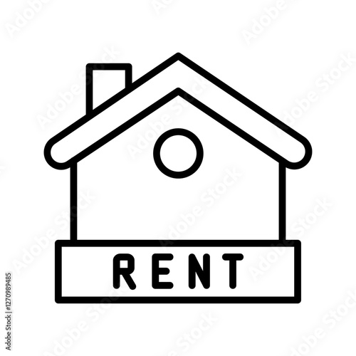 Unfurnished Rental Vector Icon